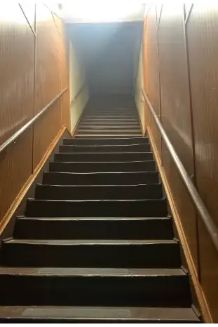 haunted staircase at the historic brin