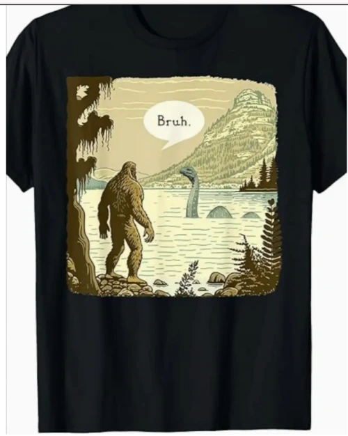 Nessie's in the Lake. Bigfoot's Flabbergasted. You're in This Paranormal Shirt. 