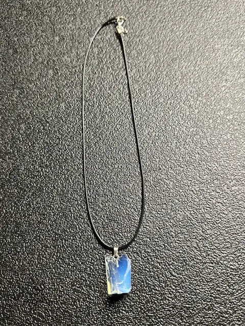 [OPALNECK25] Opalite Necklace - Rough Cut Opalite man made opal